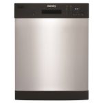 Danby 24" Built-In Dishwasher, Black and Stainless Steel Front